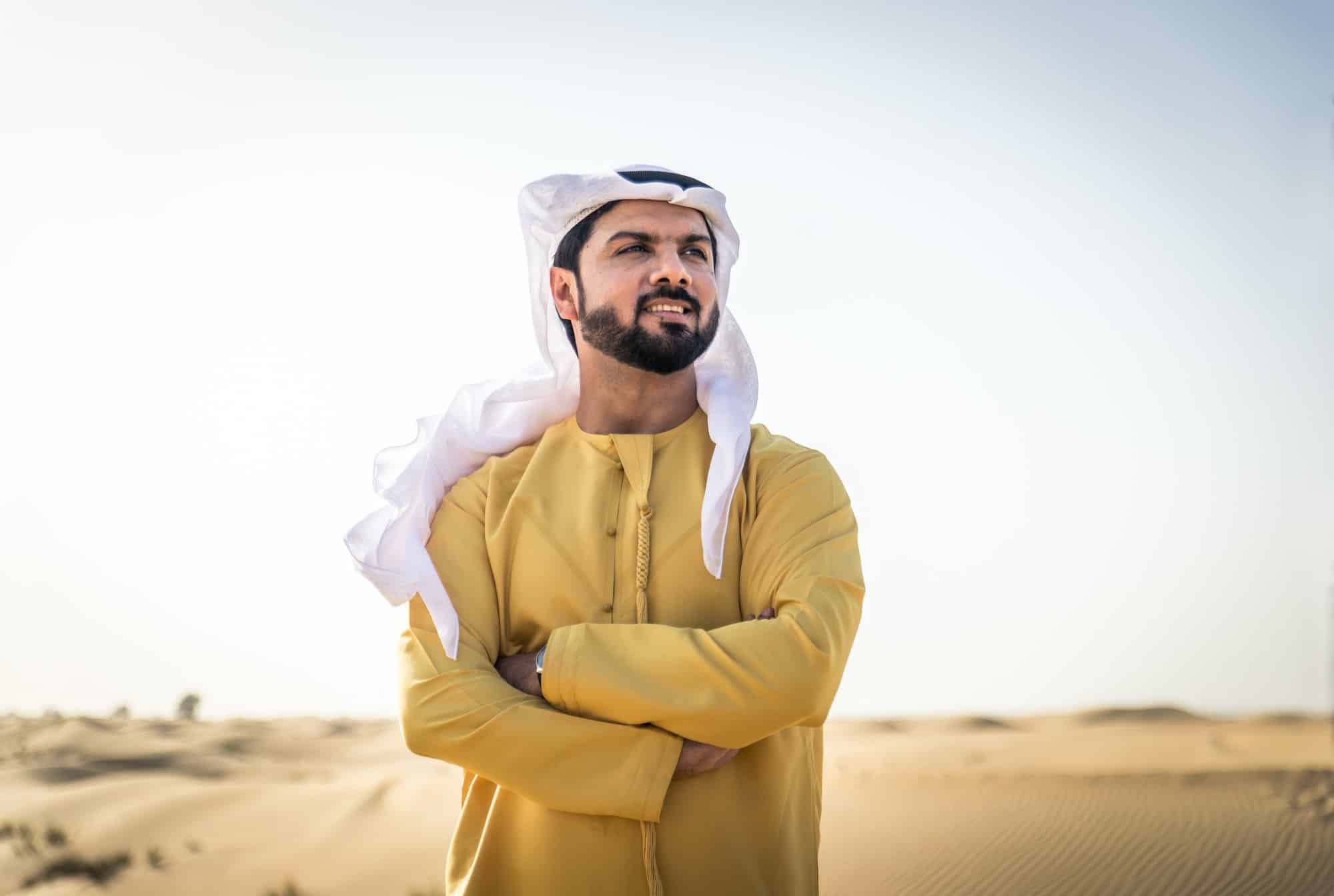 Arabic man in the desert